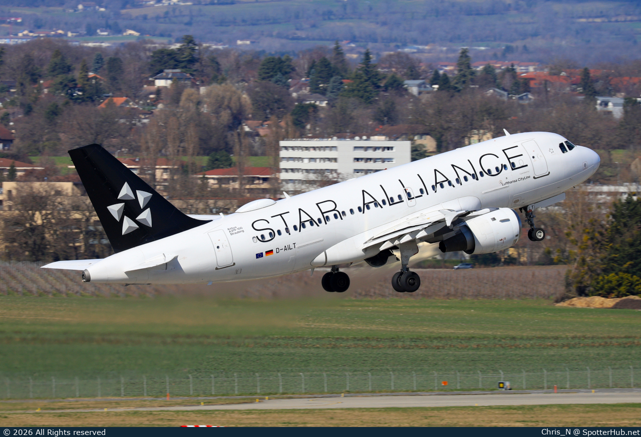 Photo of D-AILT - Airbus A319-114 operated by Lufthansa CityLine