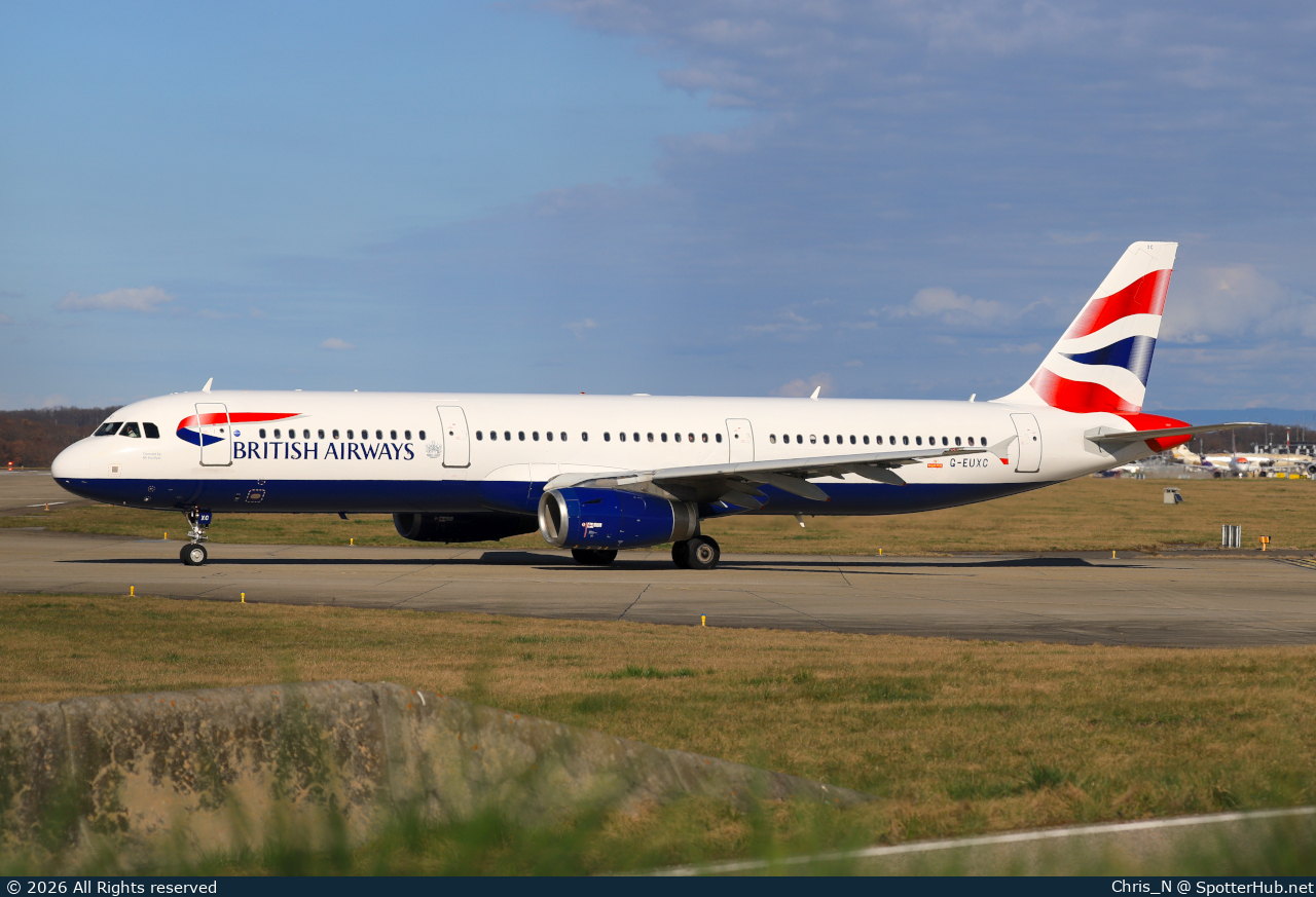 Photo of G-EUXC - Airbus A321-231 operated by British Airways (opb BA Euroflyer)