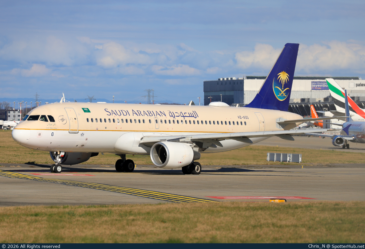 Photo of HZ-ASG - Airbus A320-214 operated by Saudi Arabian Airlines