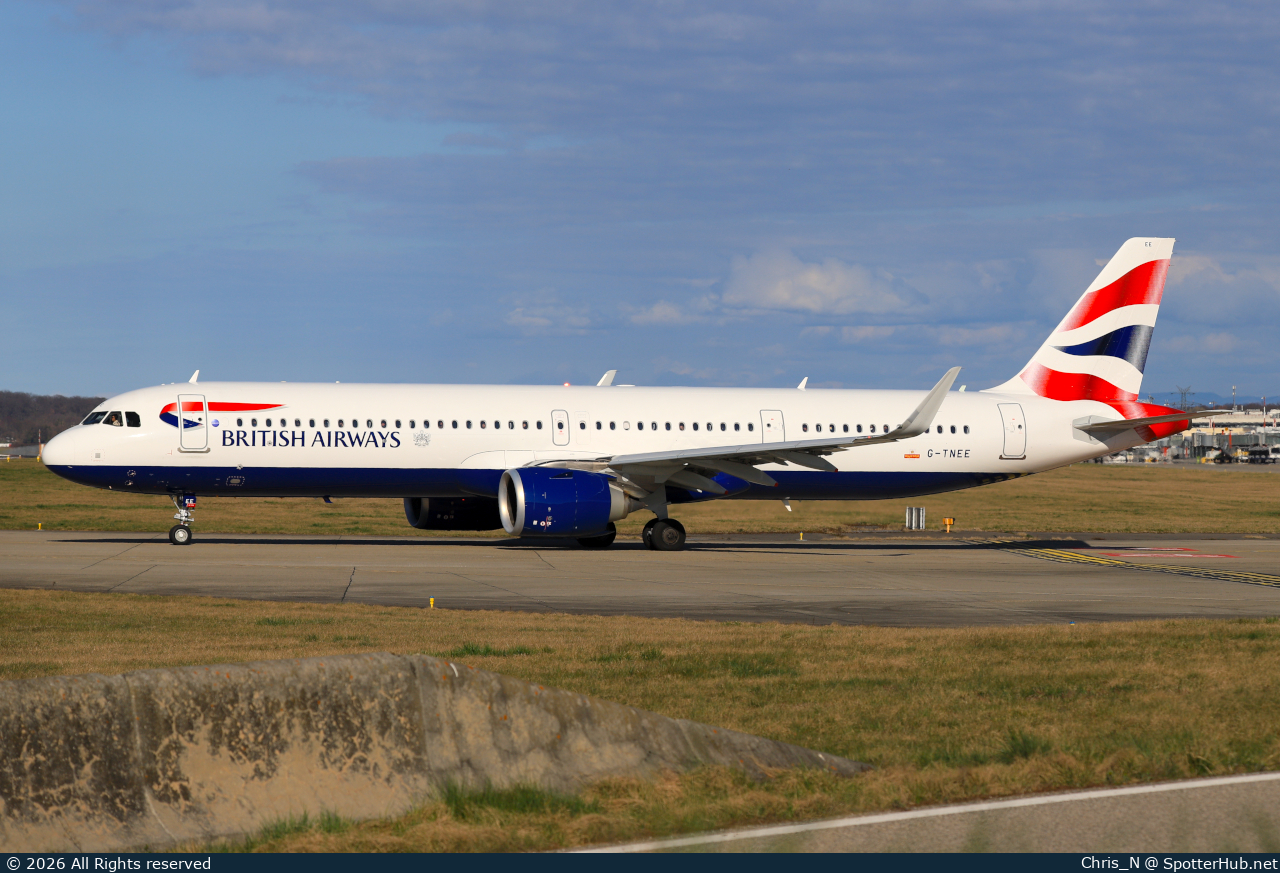 Photo of G-TNEE - Airbus A321-251NX operated by British Airways