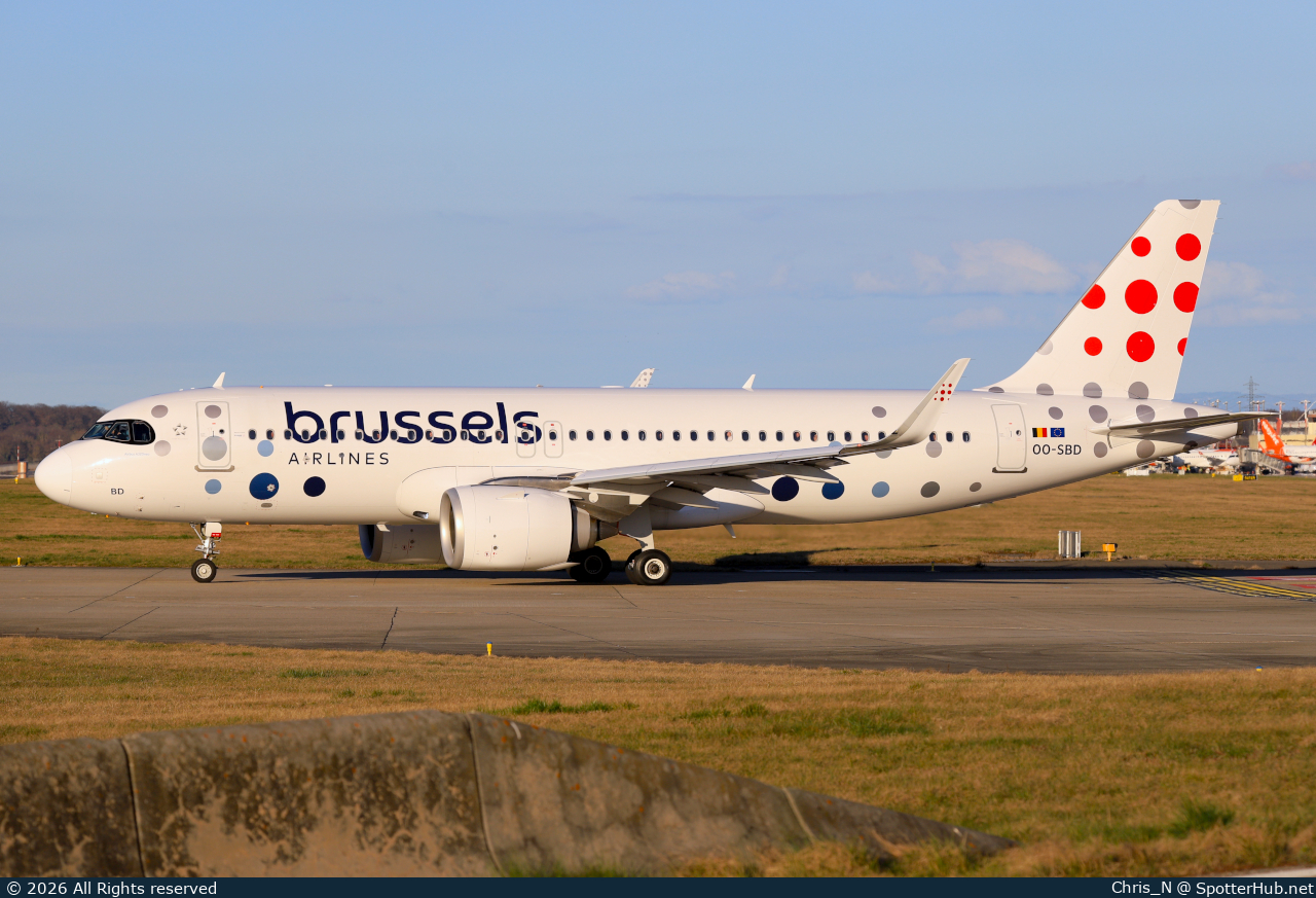 Photo of OO-SBD - Airbus A320-251N operated by Brussels Airlines