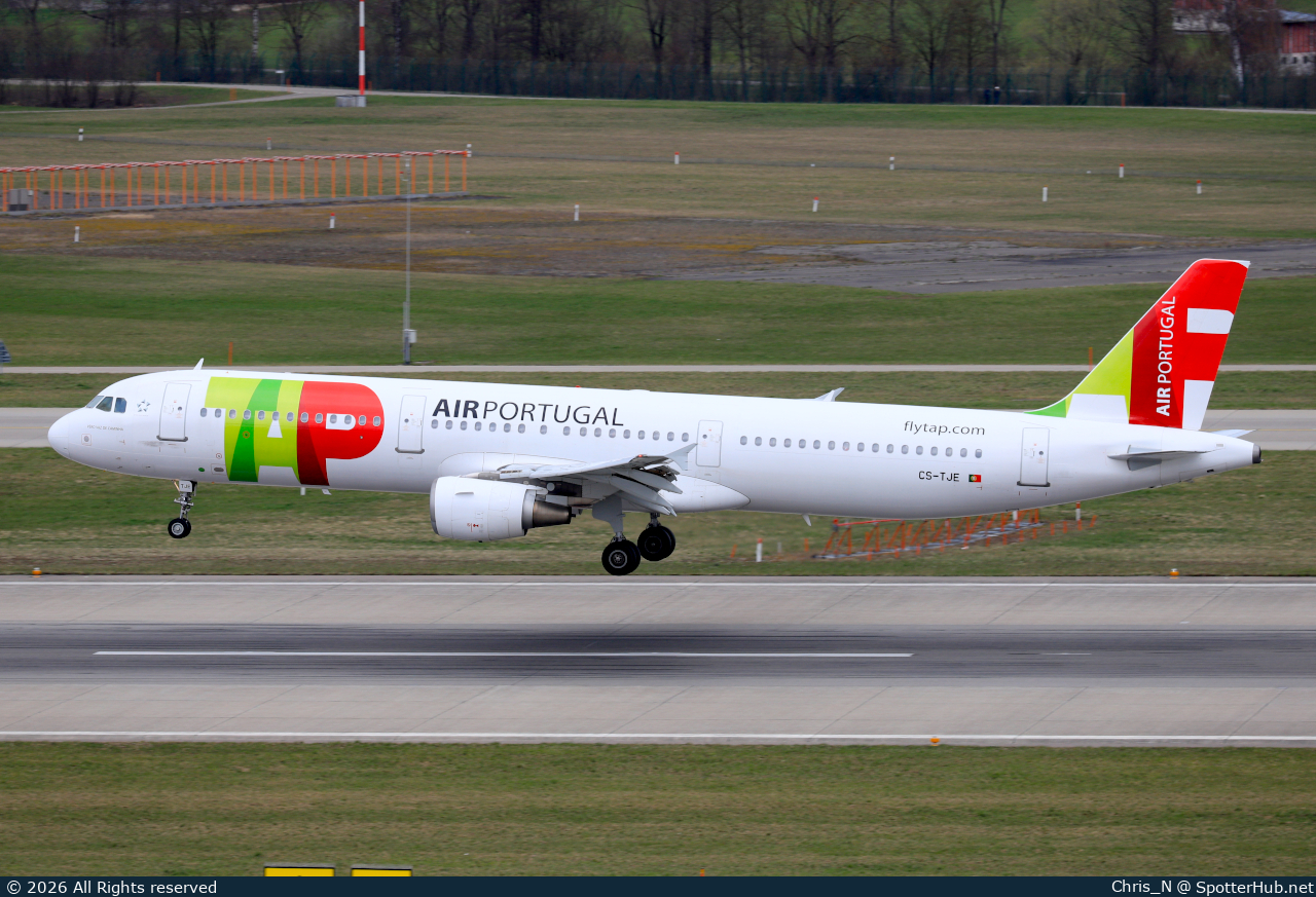 Photo of CS-TJE - Airbus A321-211 operated by TAP Air Portugal