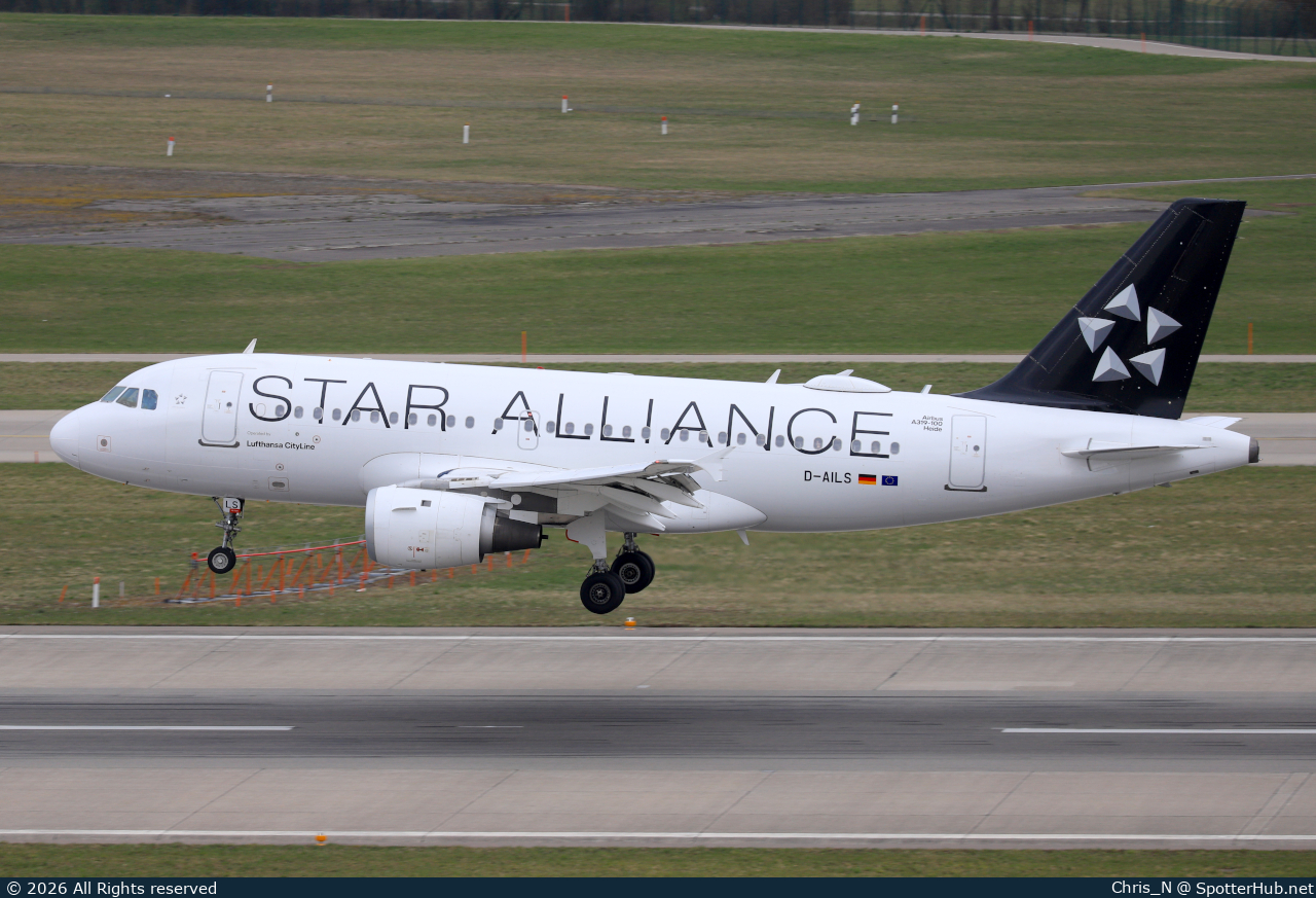 Photo of D-AILS - Airbus A319-114 operated by Lufthansa CityLine