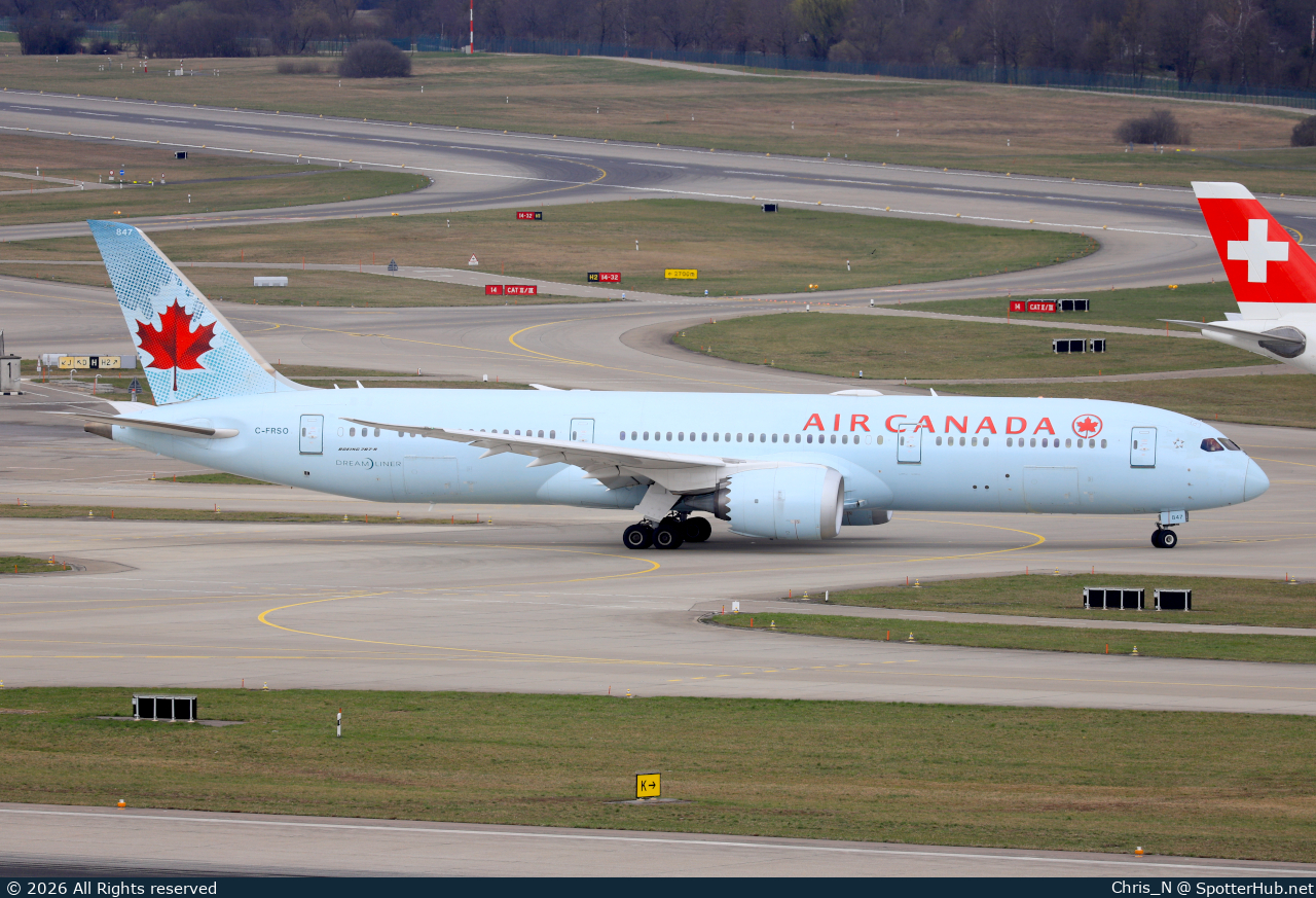 Photo of C-FRSO - Boeing 787-9 Dreamliner operated by Air Canada