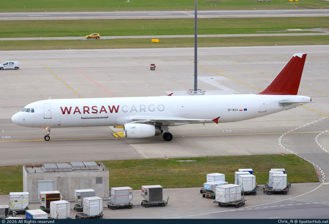 Photo of SP-WCA - Airbus A321-232(PCF) operated by Warsaw Cargo