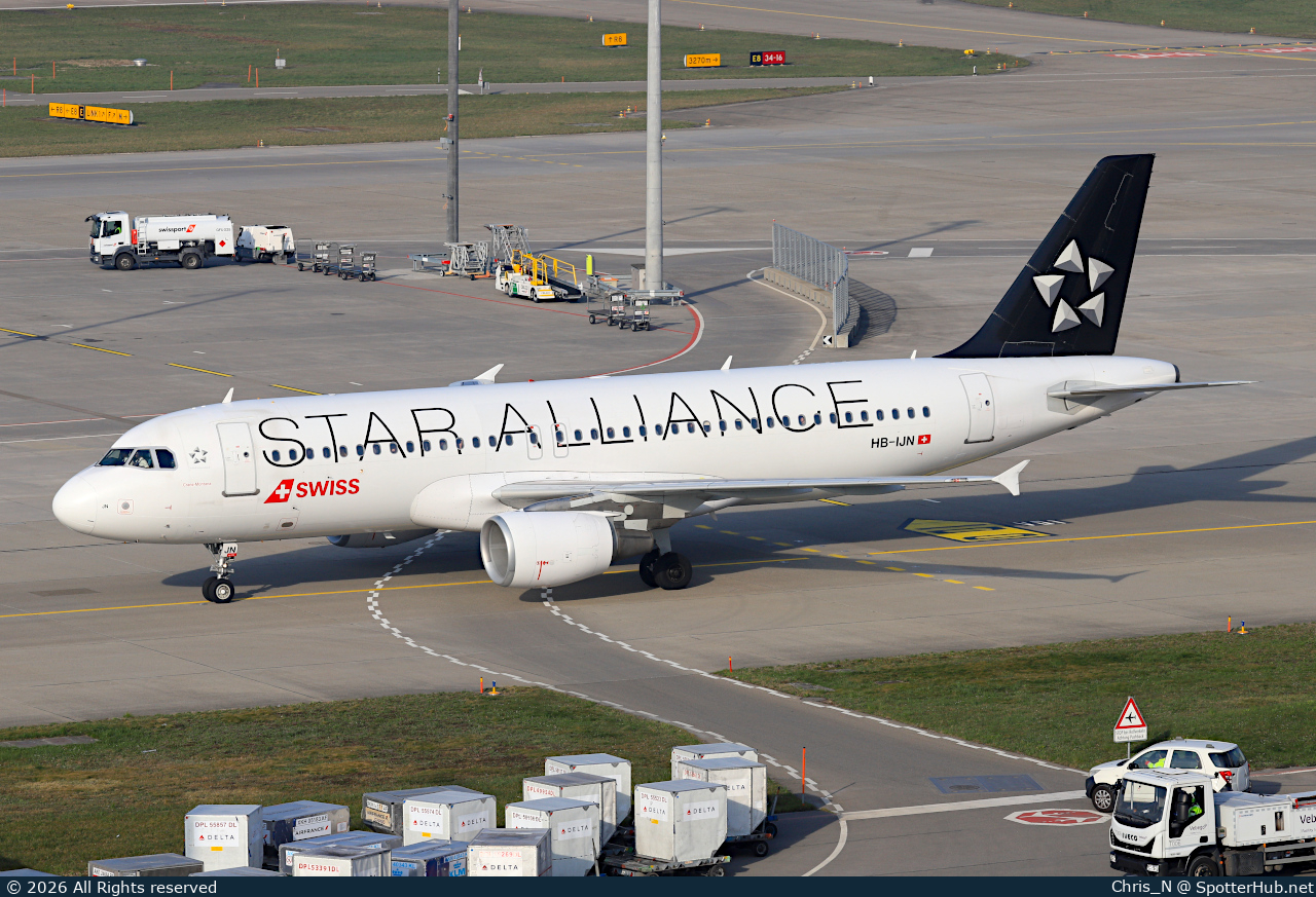 Photo of HB-IJN - Airbus A320-214 operated by Swiss International Air Lines