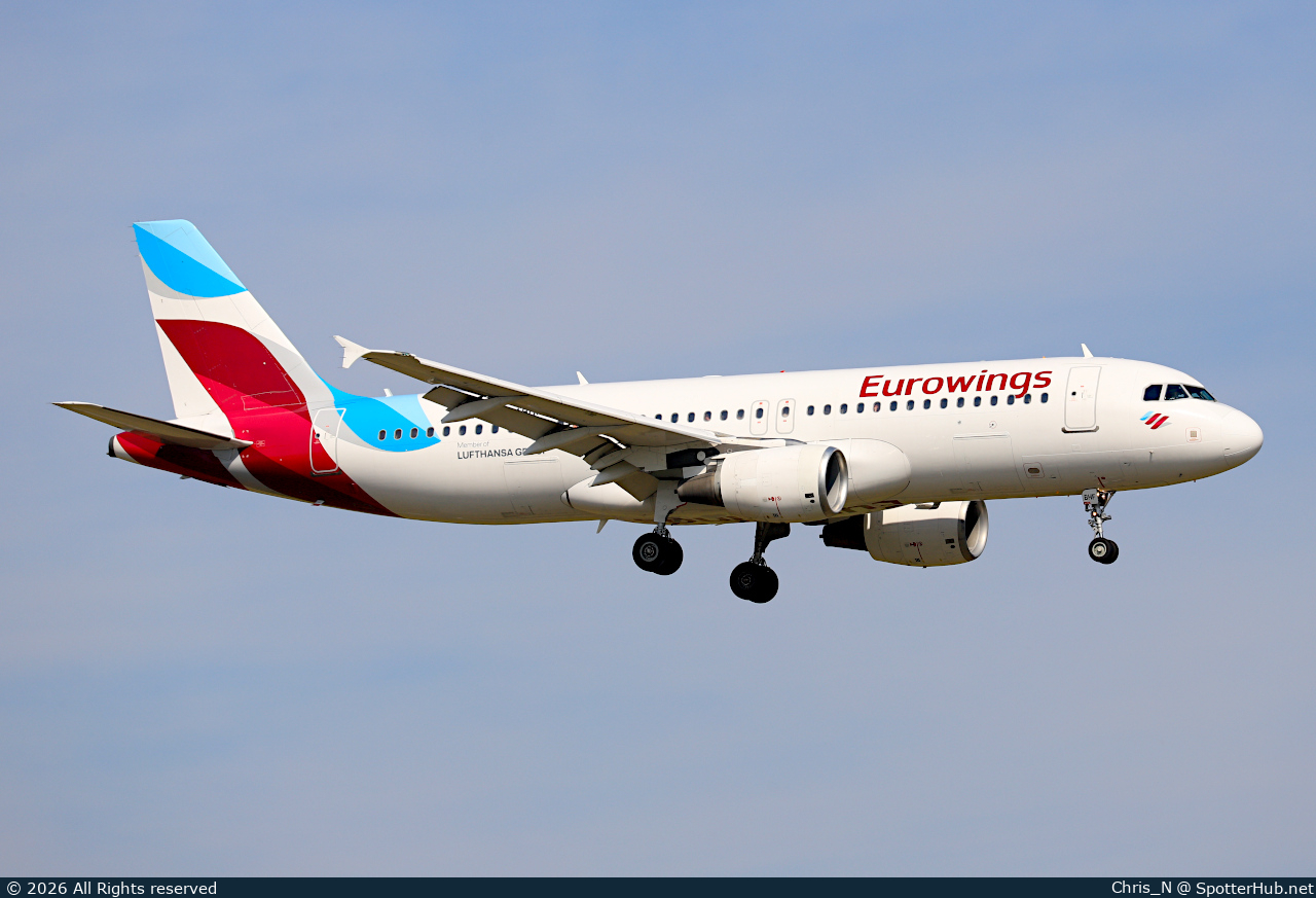Photo of D-ABHF - Airbus A320-214 operated by Eurowings