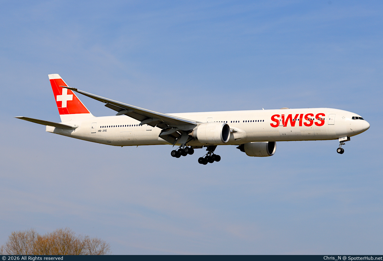 Photo of HB-JNE - Boeing 777-3DE(ER) operated by Swiss International Air Lines