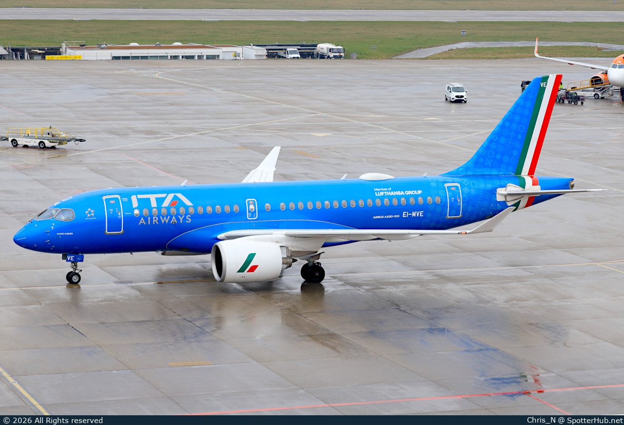 Photo of EI-MVE - Airbus A220-100 operated by ITA Airways
