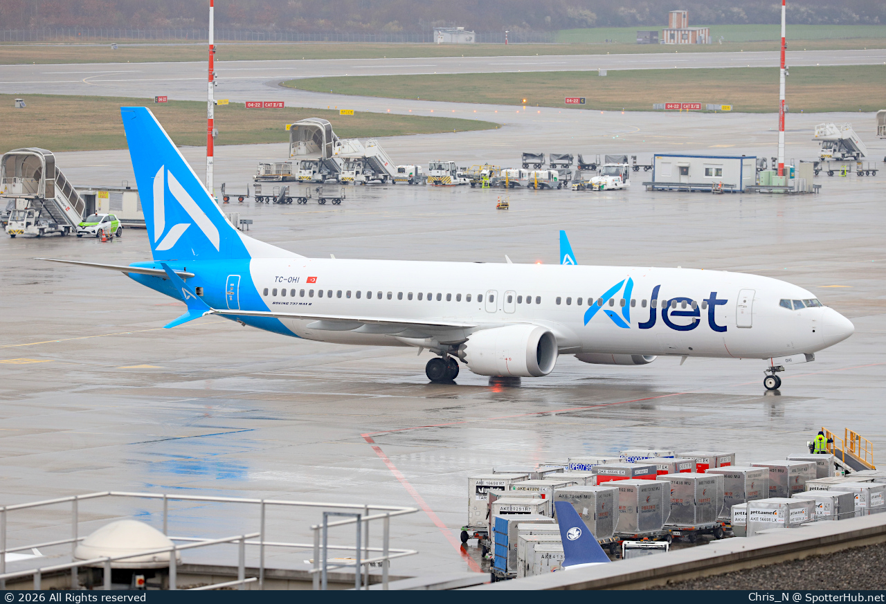 Photo of TC-OHI - Boeing 737 MAX 8 operated by AJet