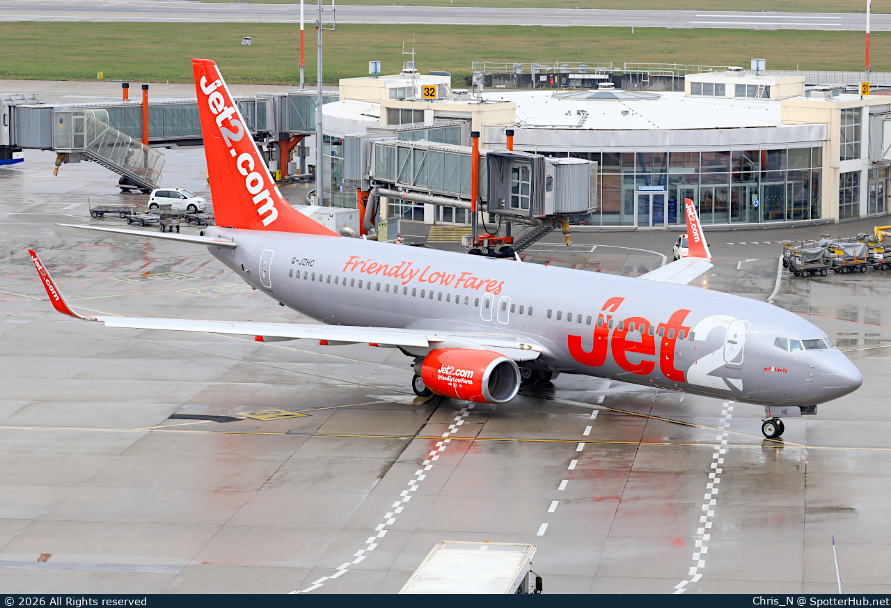 Photo of G-JZHC - Boeing 737-8K5 operated by Jet2