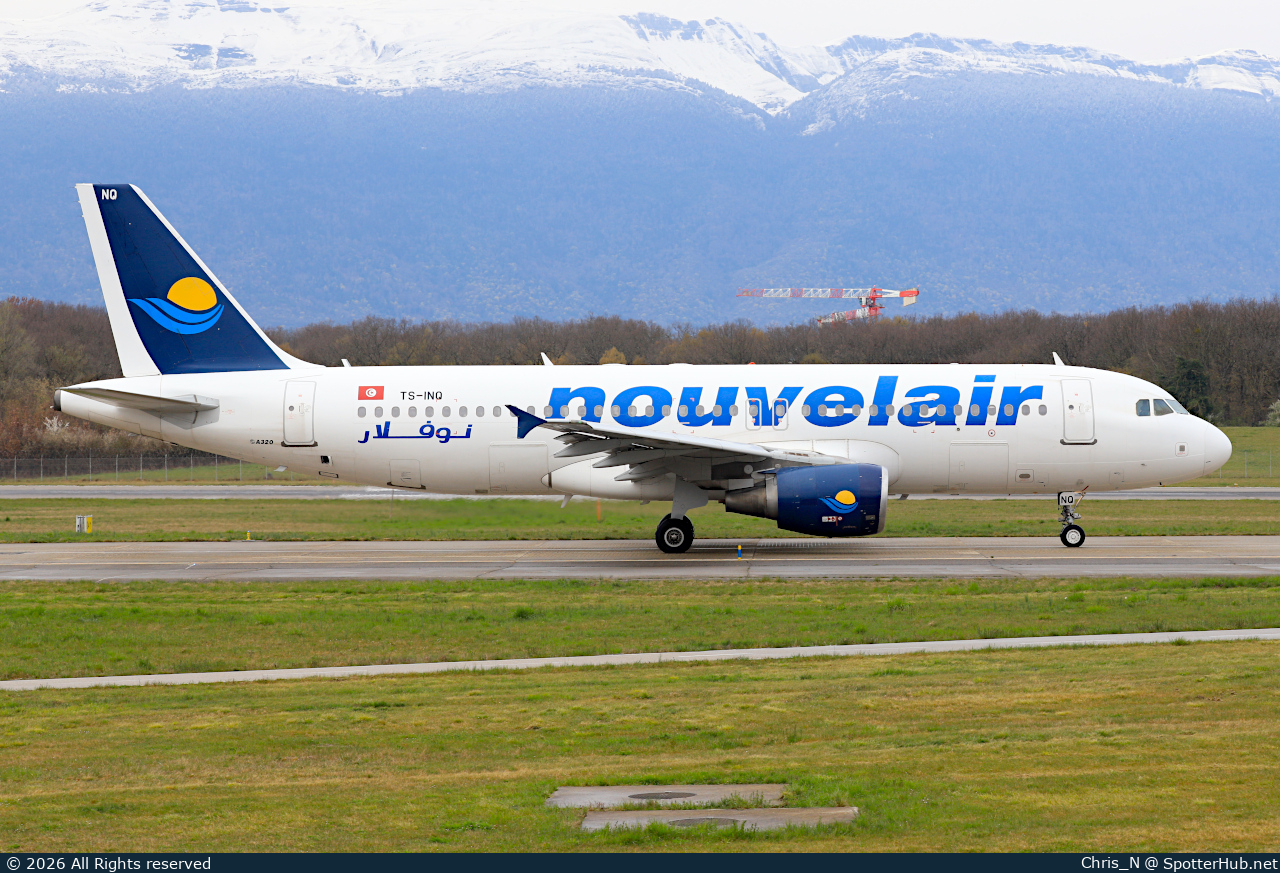 Photo of TS-INQ - Airbus A320-214 operated by Nouvelair