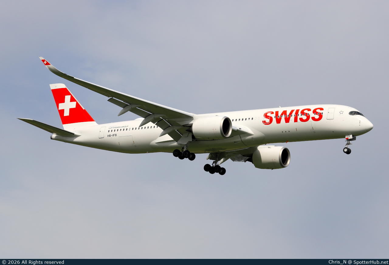 Photo of HB-IFB - Airbus A350-941 operated by Swiss International Air Lines
