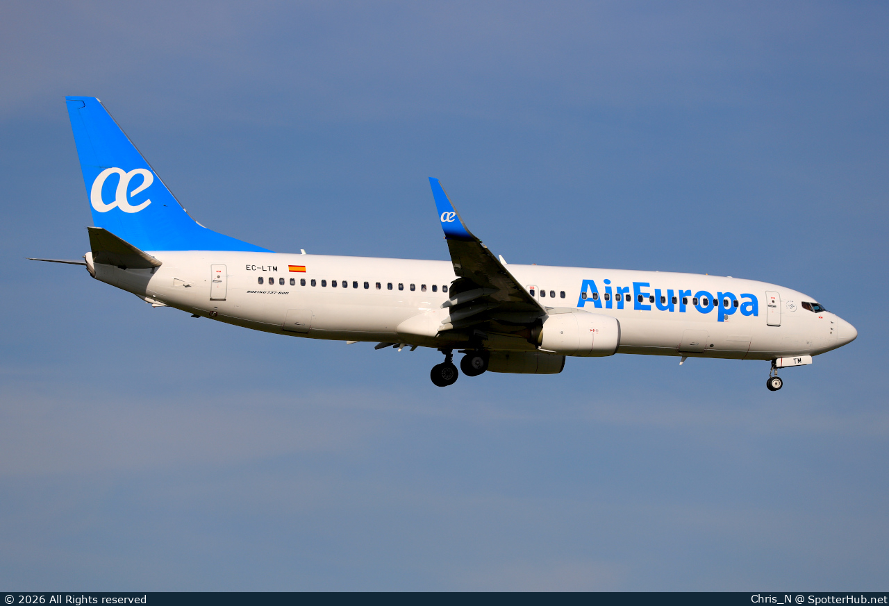 Photo of EC-LTM - Boeing 737-85P operated by Air Europa