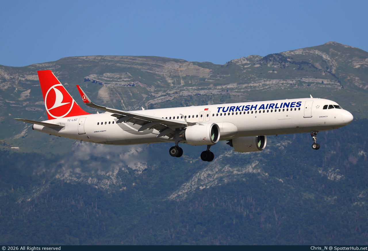 Photo of TC-LSZ - Airbus A321-271NX operated by Turkish Airlines