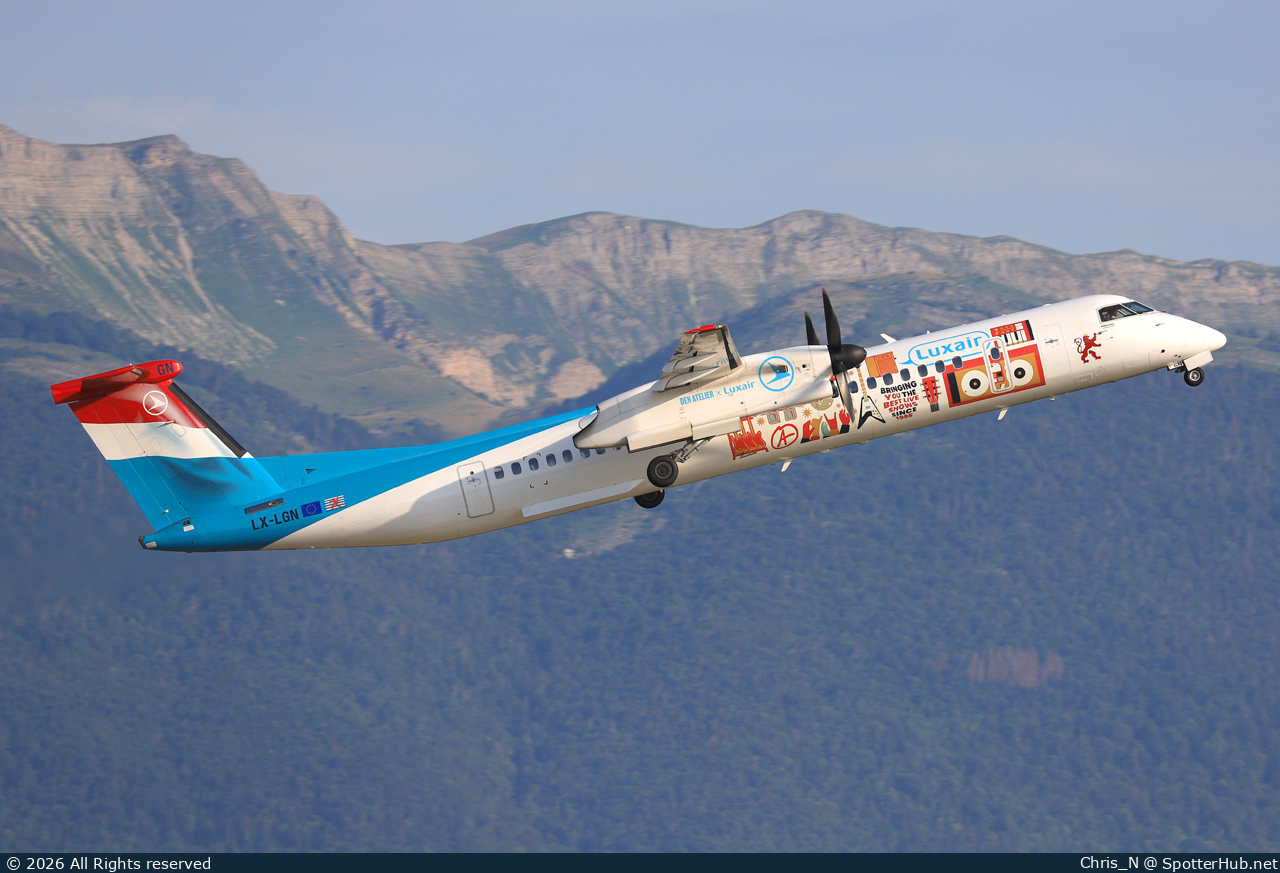 Photo of LX-LGN - Bombardier DHC-8-402 Dash 8 Q400 operated by Luxair