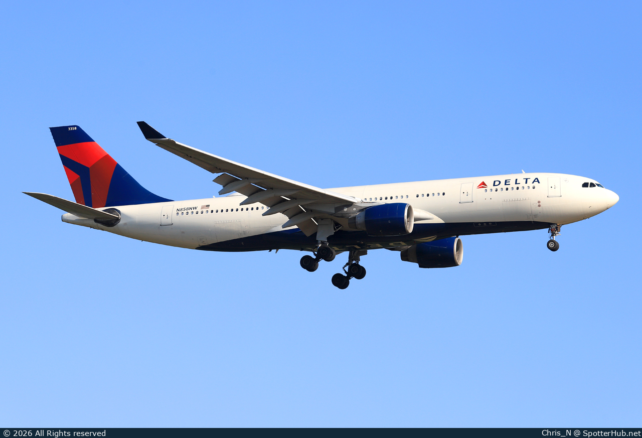 Photo of N858NW - Airbus A330-223 operated by Delta Air Lines