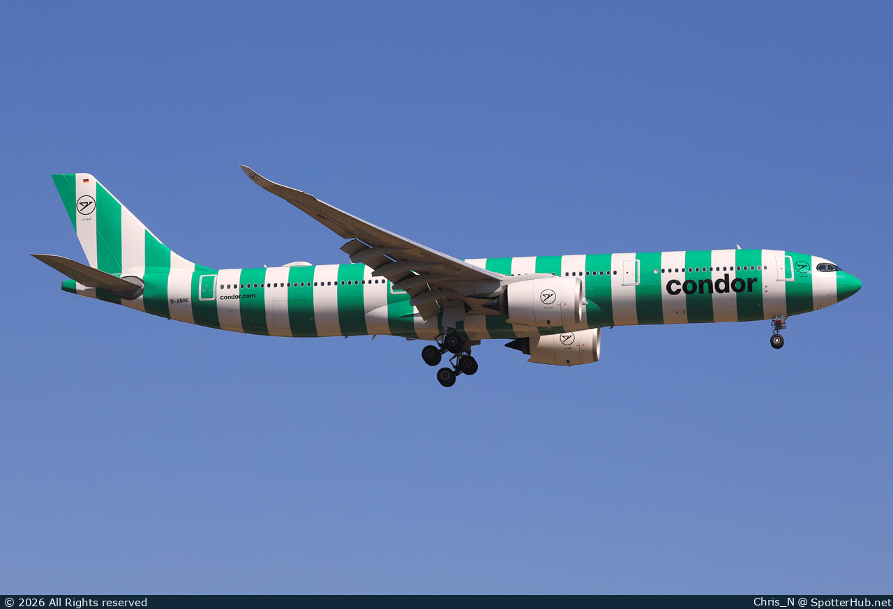 Photo of D-ANRE - Airbus A330-941 operated by Condor