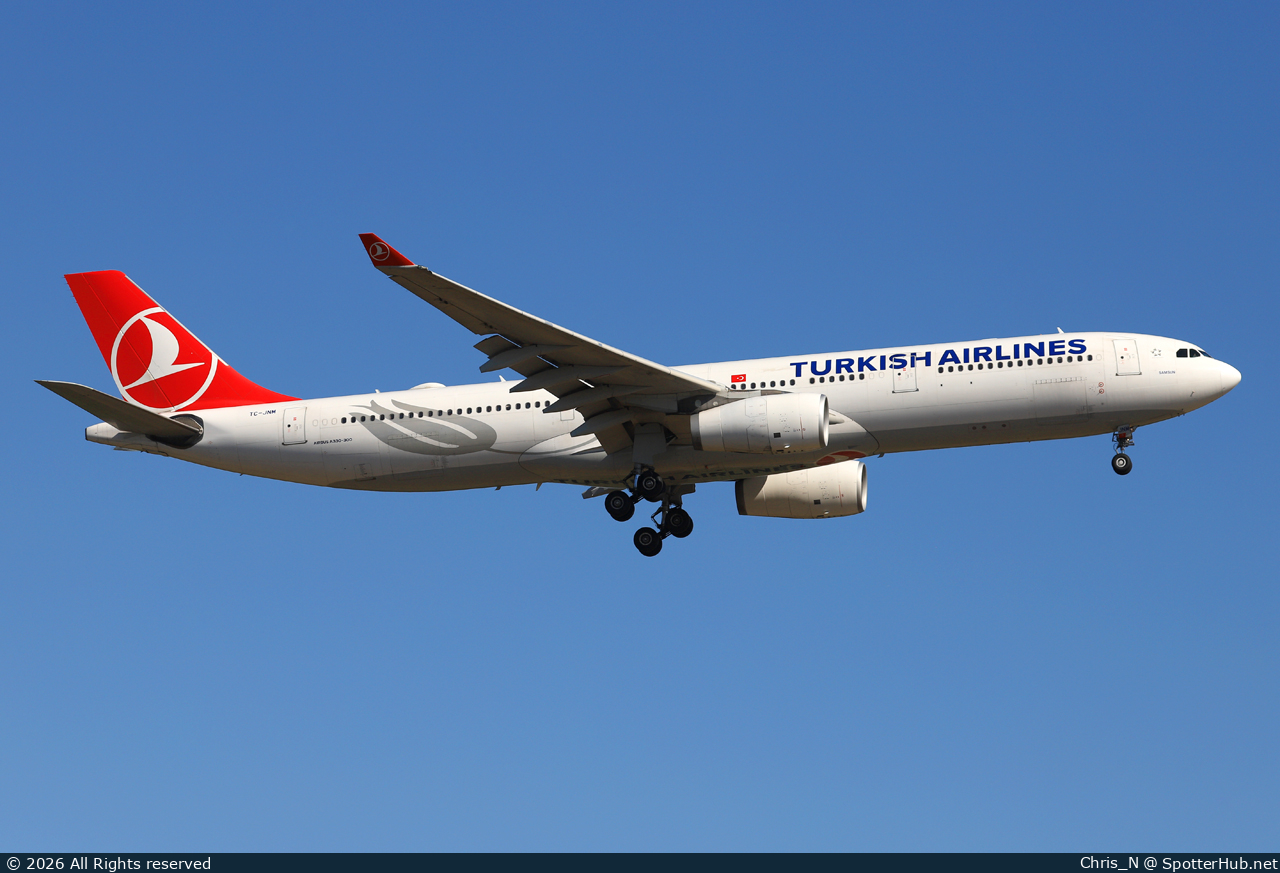 Photo of TC-JNM - Airbus A330-343 operated by Turkish Airlines
