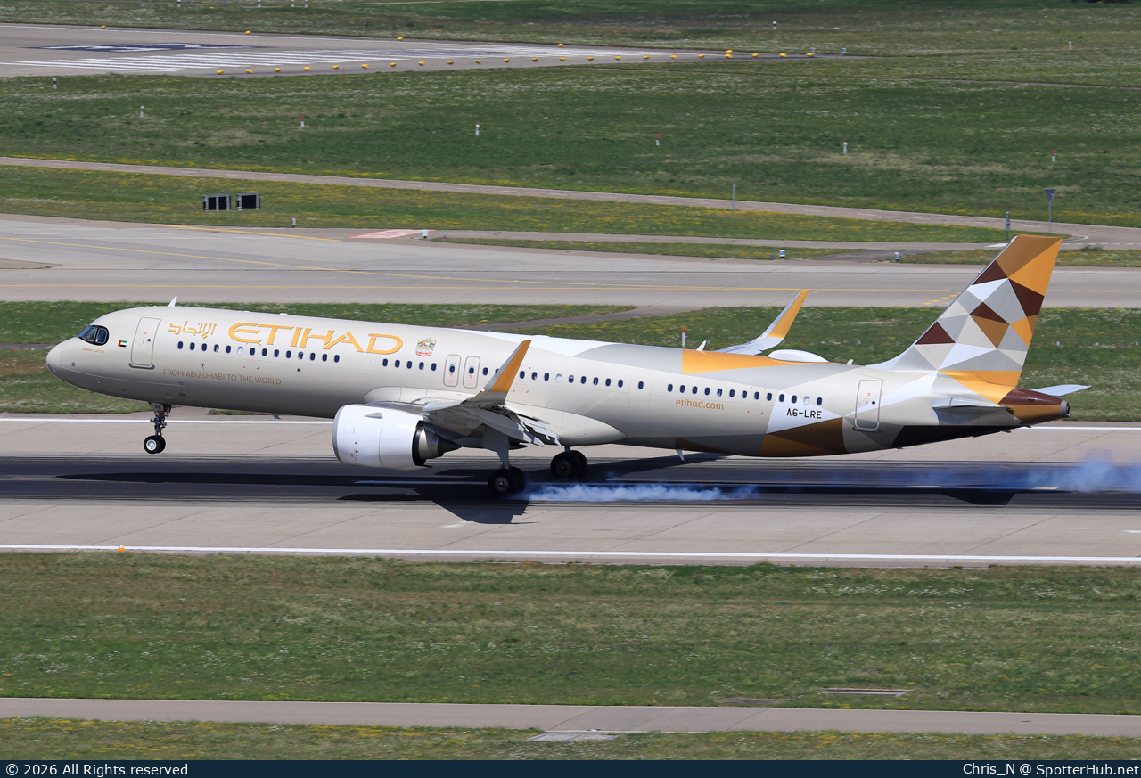 Photo of A6-LRE - Airbus A321-251NX operated by Etihad Airways
