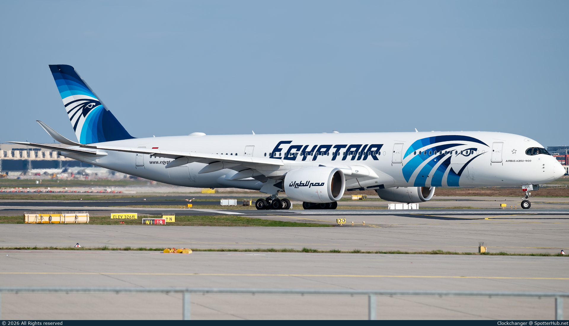 Photo of SU-GGE - Airbus A350-941 operated by Egyptair