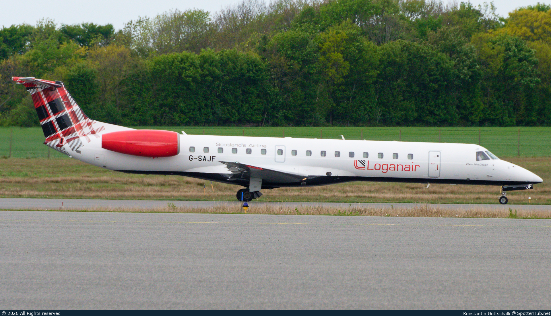 Photo of G-SAJF - Embraer ERJ-145EP operated by Loganair
