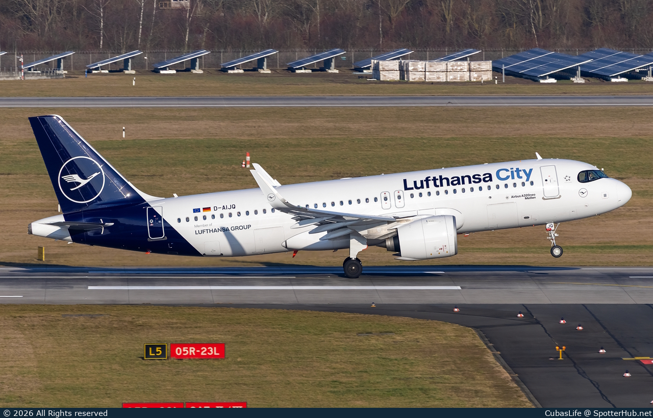 Photo of D-AIJQ - Airbus A320-271N operated by Lufthansa City Airlines