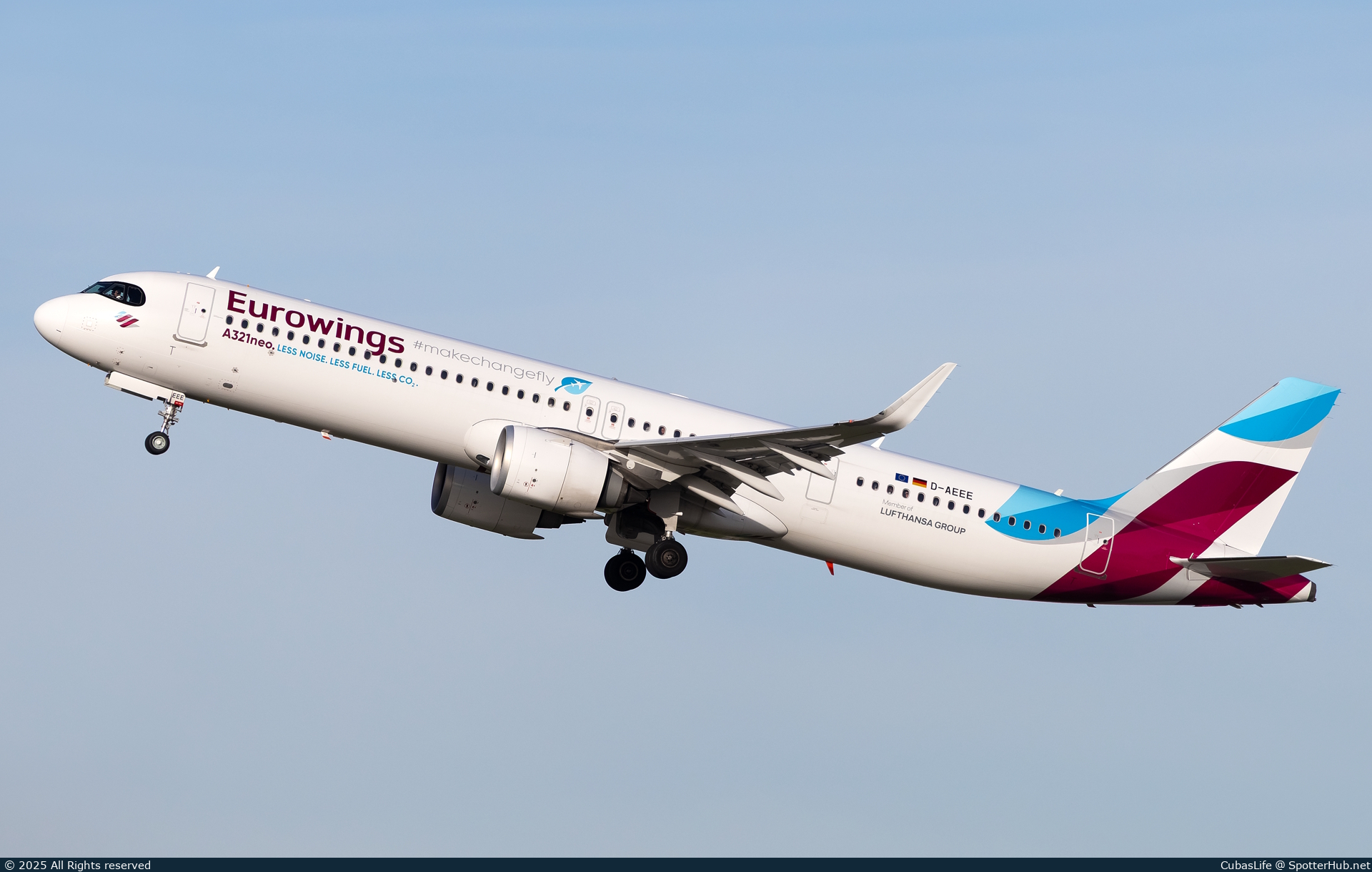 Photo of D-AEEE - Airbus A321-251NX operated by Eurowings