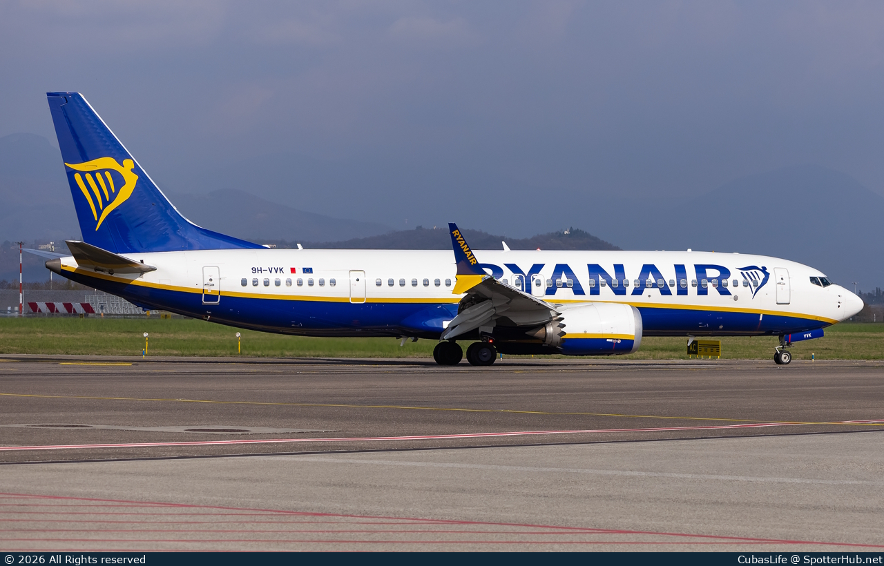 Photo of 9H-VVK - Boeing 737 MAX 8-200 operated by Ryanair (opb Malta Air)