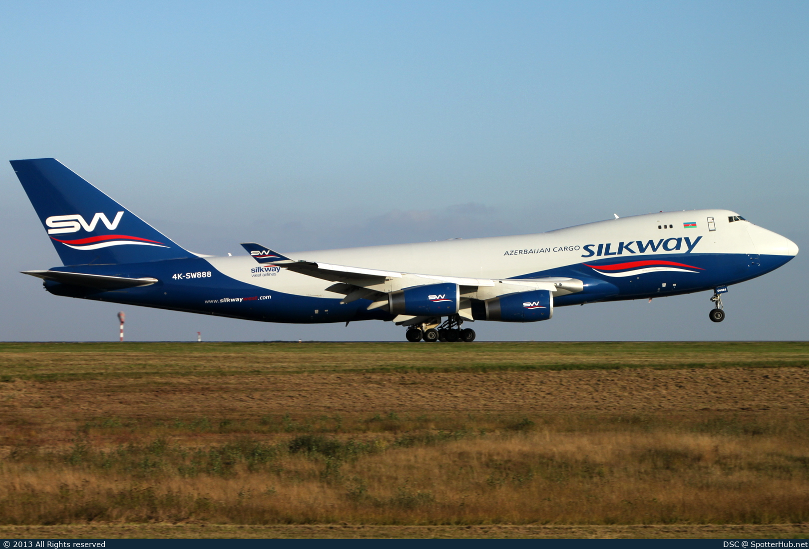 Photo of 4K-SW888 - Boeing 747-4R7F operated by Silk Way West Airlines