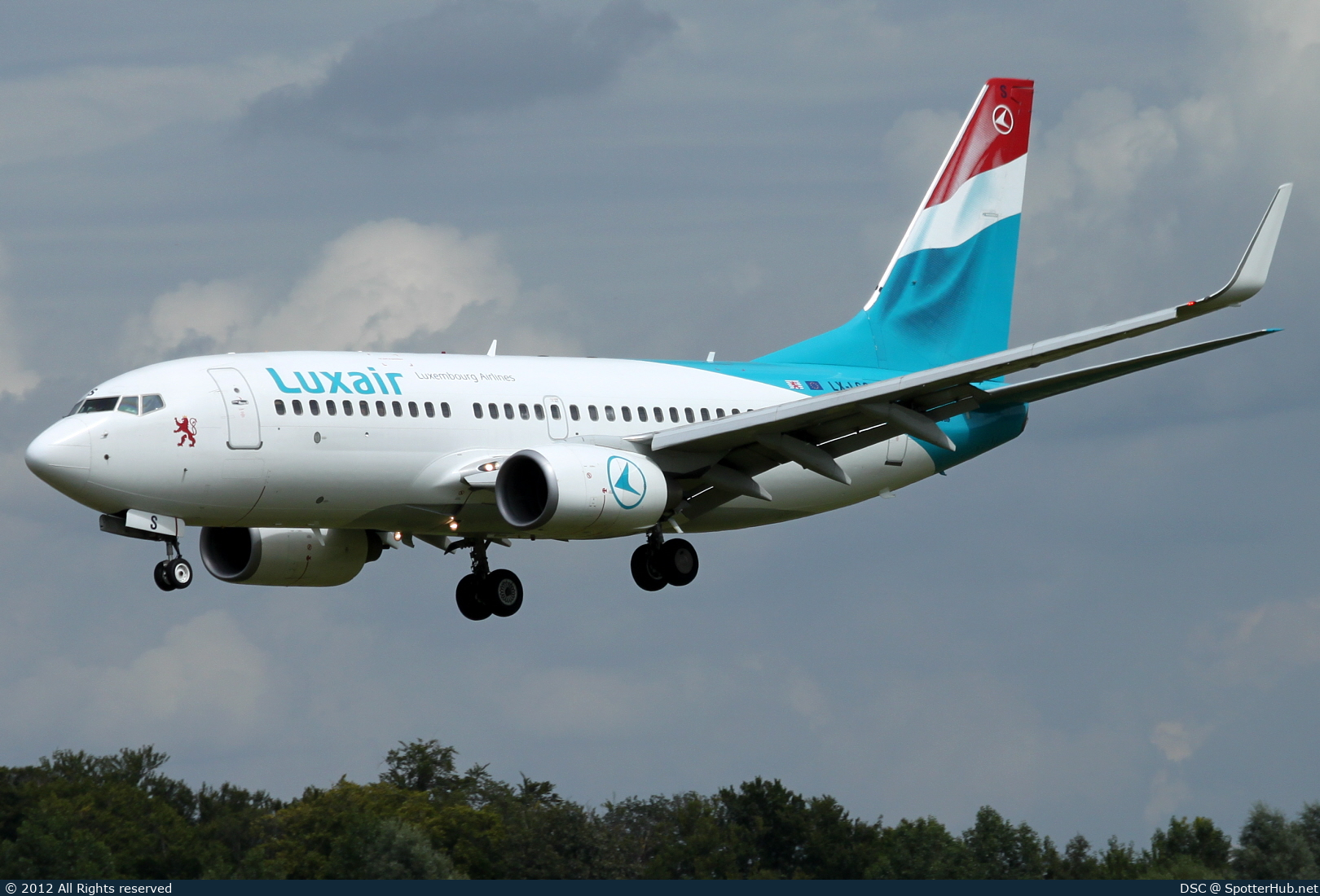 Photo of LX-LGS - Boeing 737-7C9 operated by Luxair
