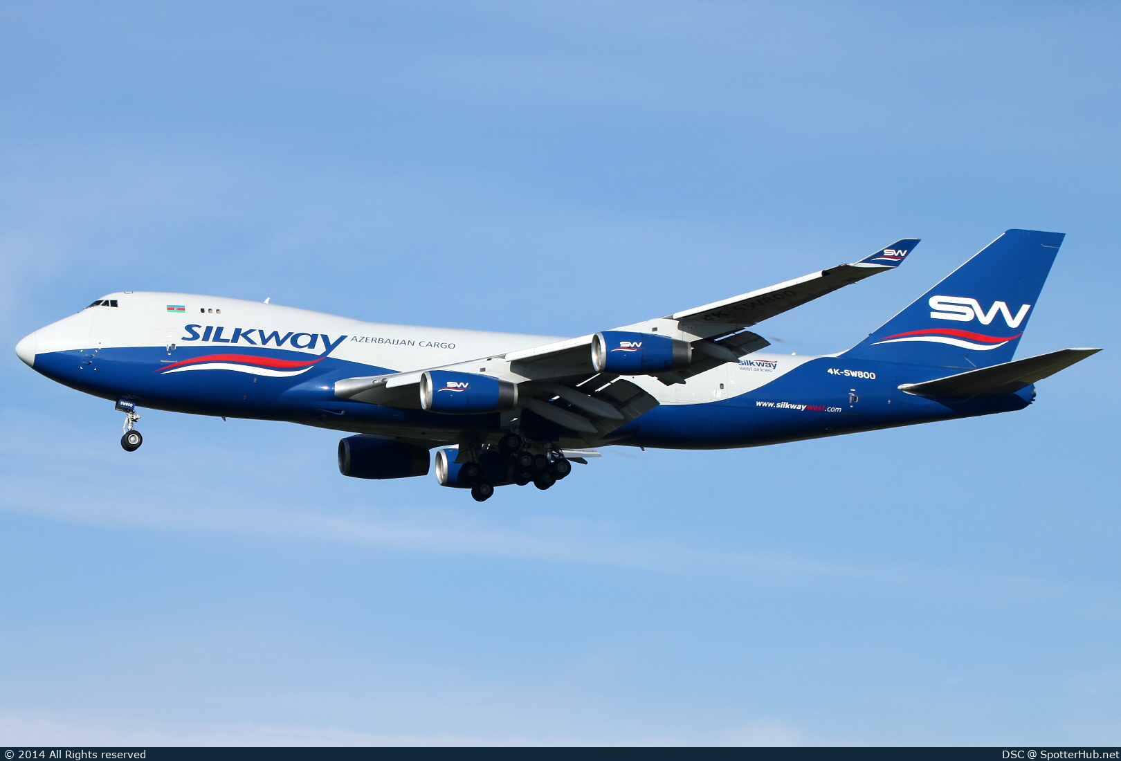 Photo of 4K-SW800 - Boeing 747-4R7F operated by Silk Way West Airlines
