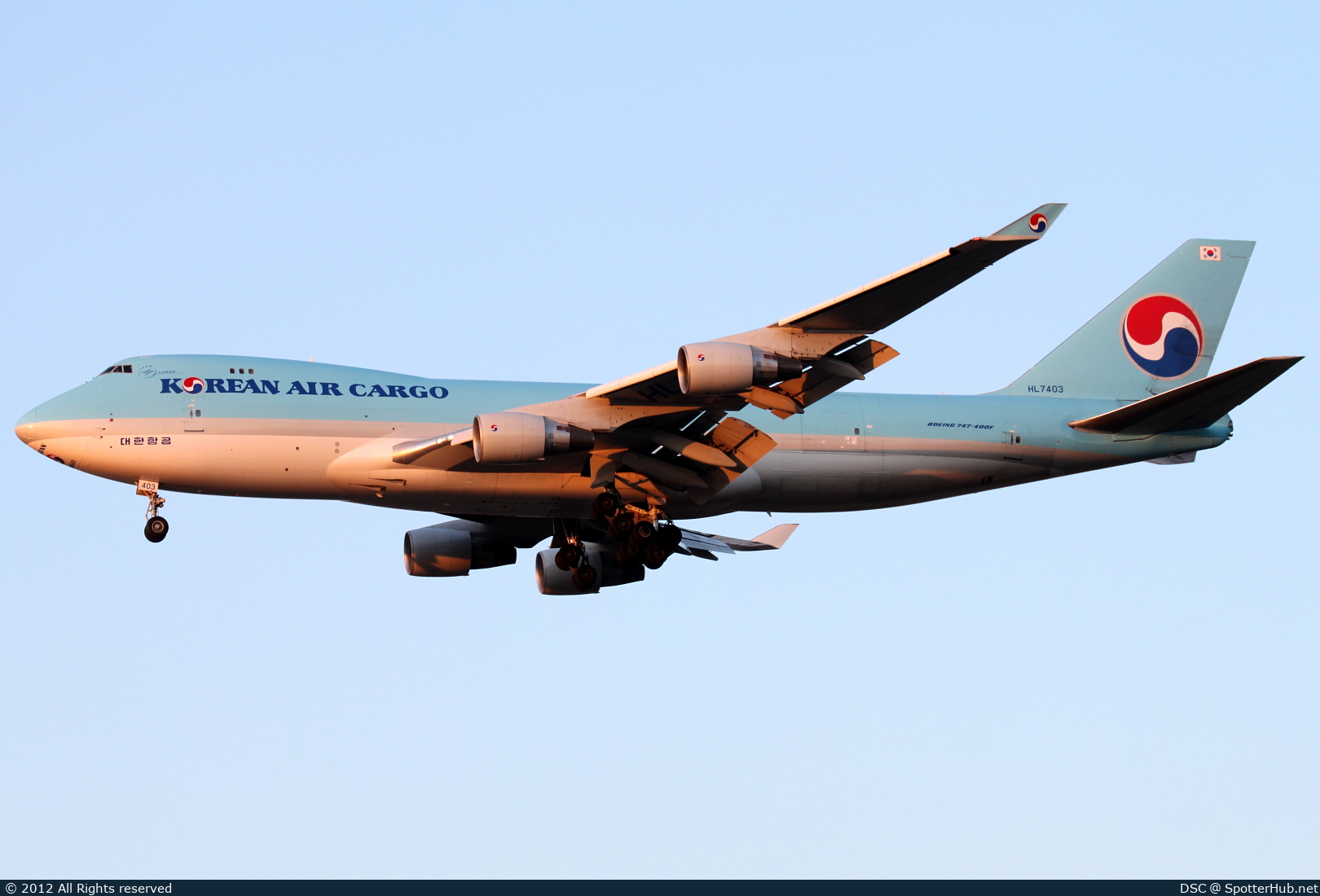 Photo of HL7403 - Boeing 747-4B5F operated by Korean Air Cargo