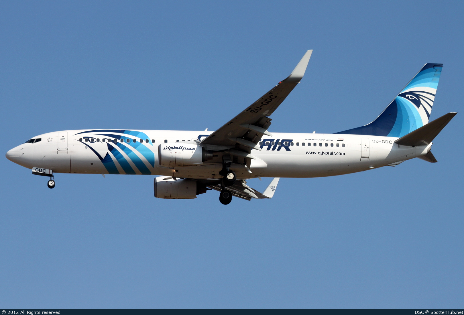 Photo of SU-GDC - Boeing 737-866 operated by Egyptair