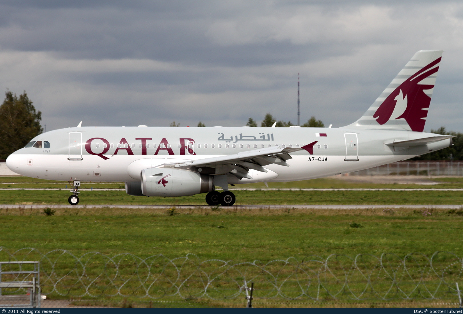 Photo of A7-CJA - Airbus A319-133(LR) operated by Qatar Airways