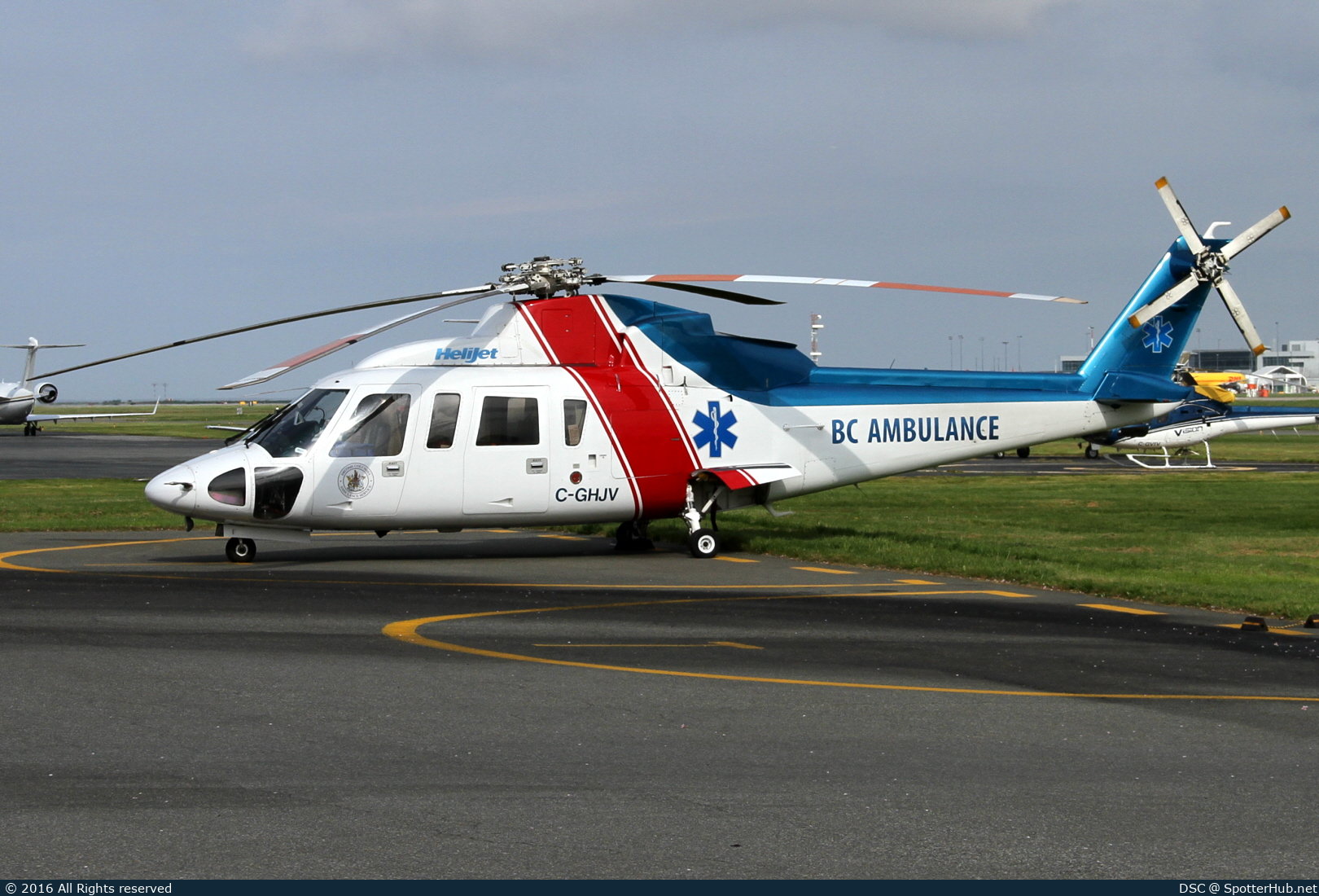 Photo of C-GHJV - Sikorsky S-76A operated by BC Ambulance (opb Helijet International)
