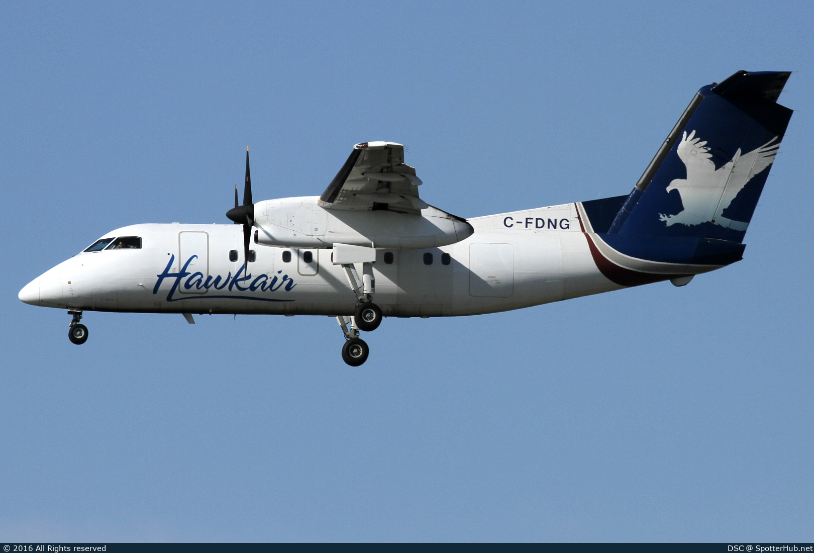 Photo of C-FDNG - De Havilland Canada DHC-8-102 Dash 8 operated by Hawkair