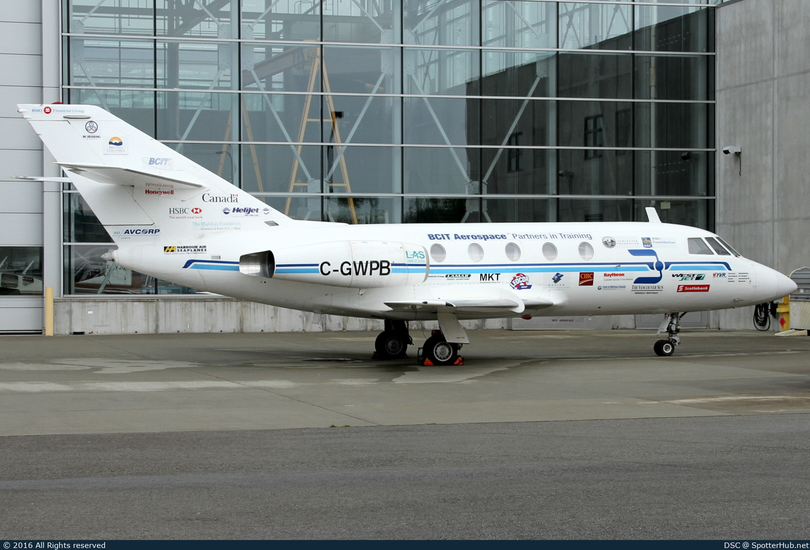 Photo of C-GWPB - Dassault Falcon 20-C operated by B.C. Institute of Technology