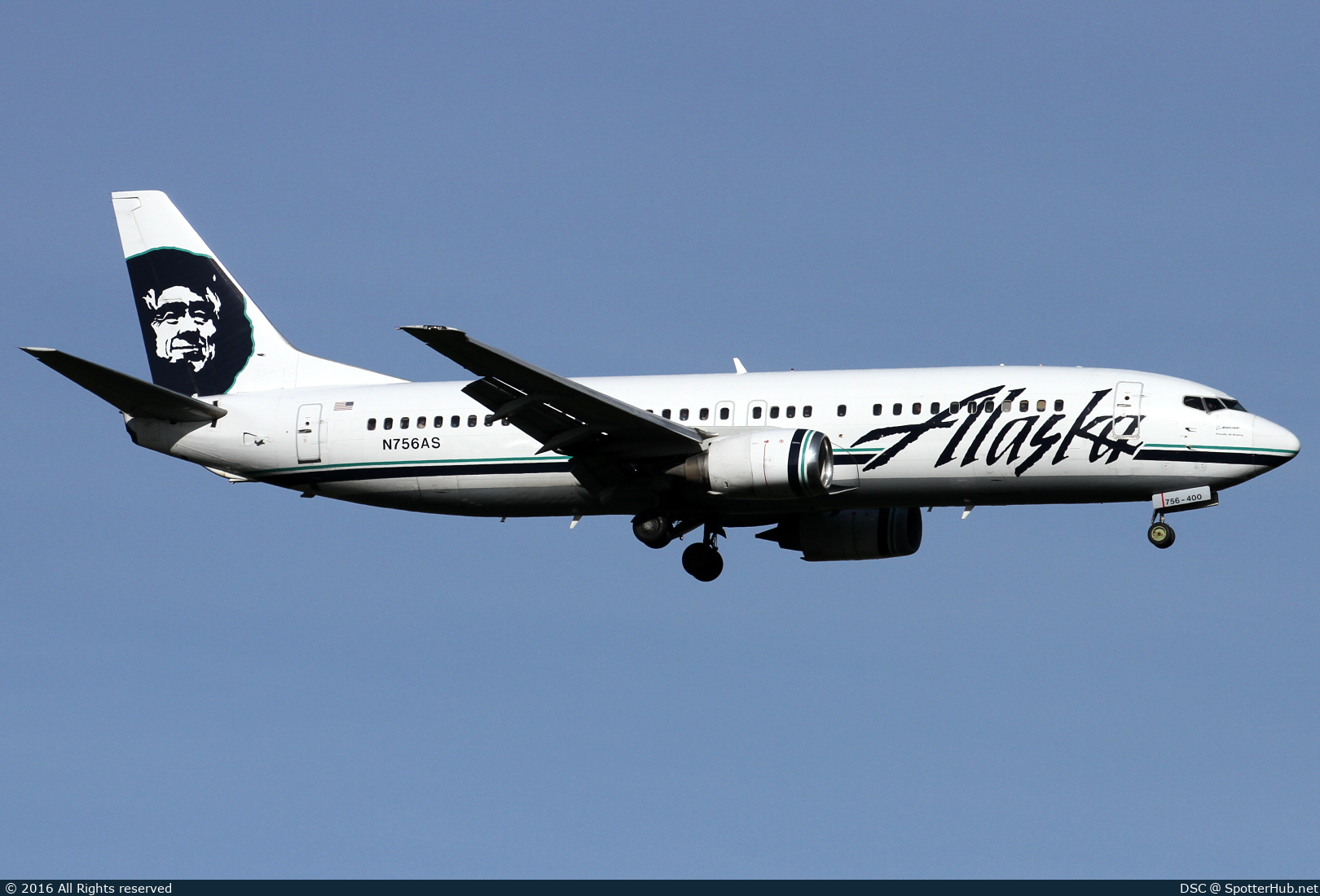 Photo of N756AS - Boeing 737-4Q8 operated by Alaska Airlines