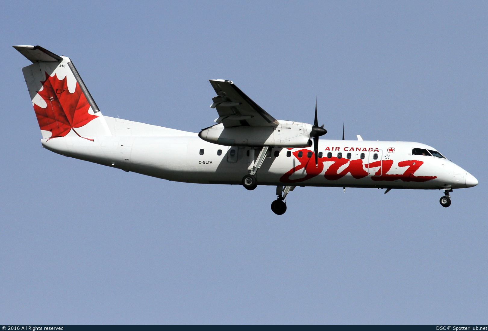 Photo of C-GLTA - De Havilland Canada DHC-8-301 Dash 8 operated by Air Canada Jazz