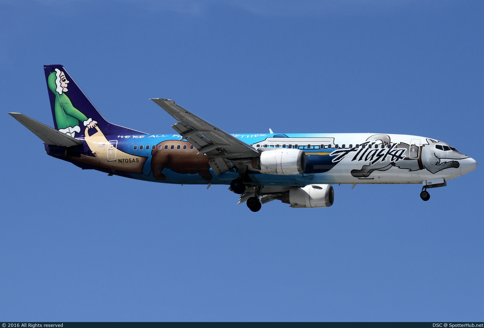 Photo of N705AS - Boeing 737-490 operated by Alaska Airlines