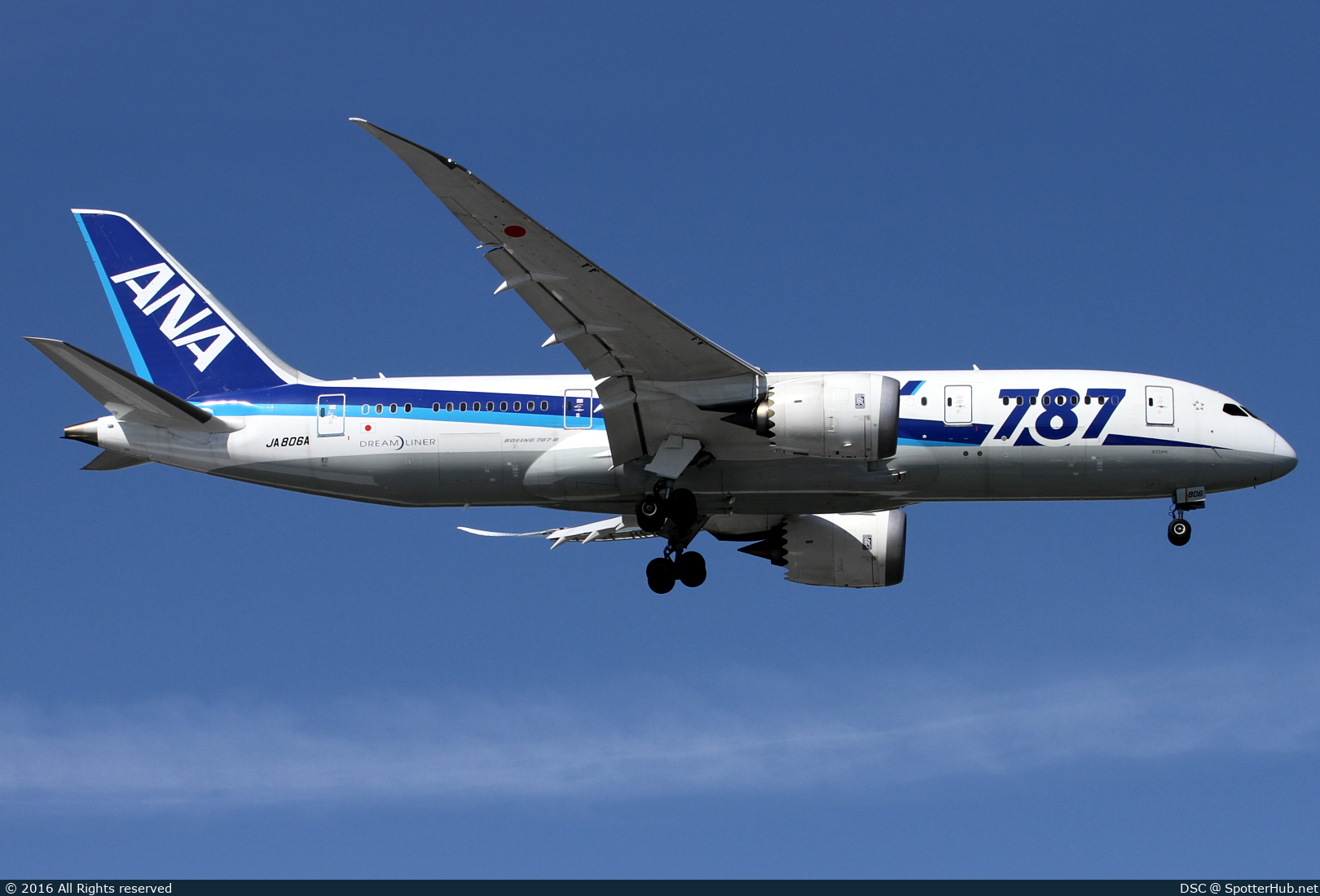 Photo of JA806A - Boeing 787-8 Dreamliner operated by ANA All Nippon Airways