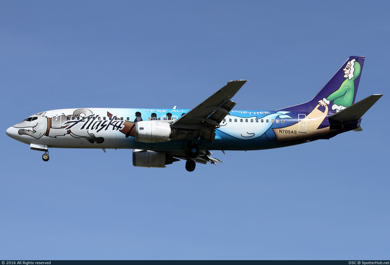 Photo of N705AS - Boeing 737-490 operated by Alaska Airlines