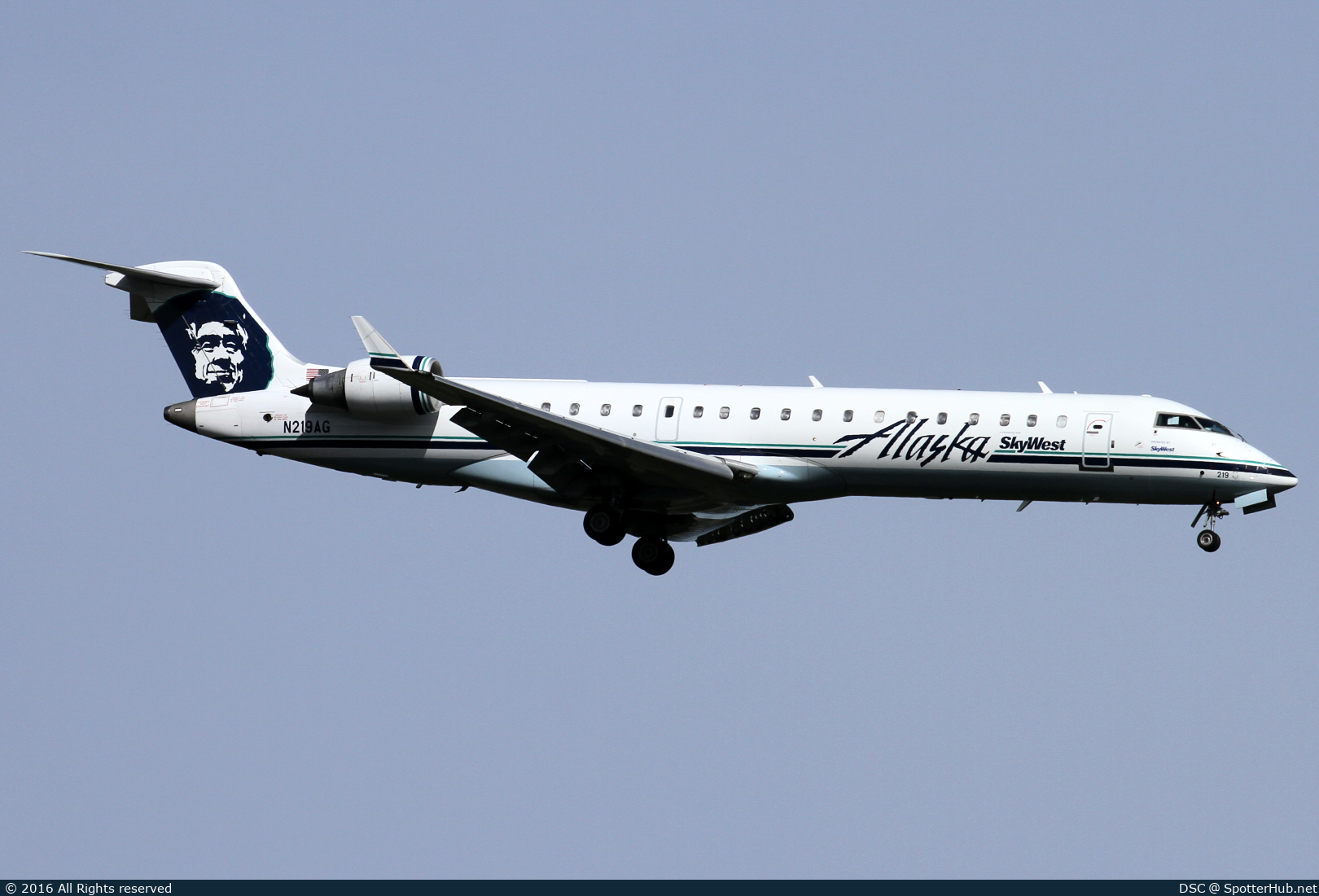 Photo of N219AG - Bombardier CRJ-701ER operated by Alaska Airlines (opb SkyWest Airlines)