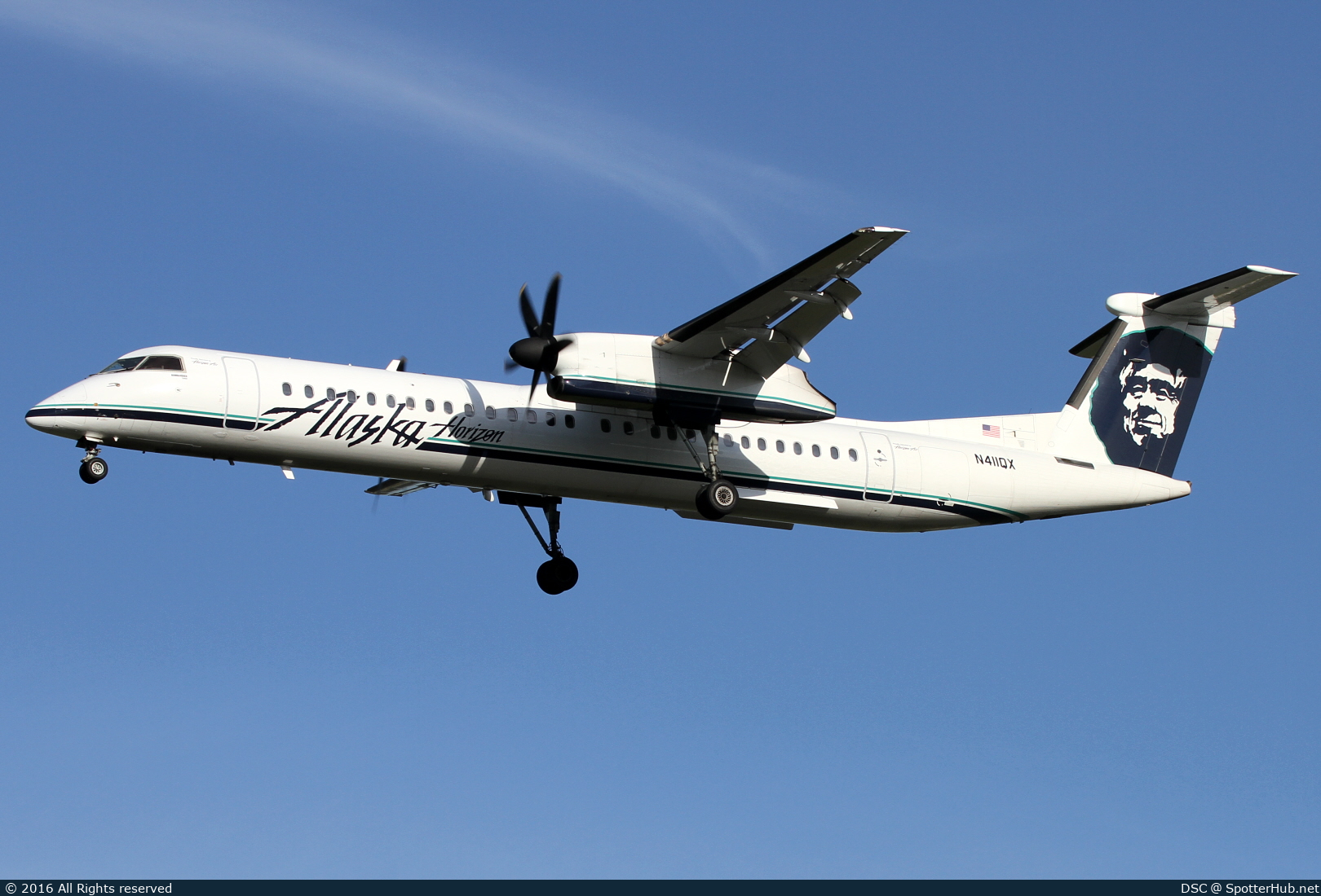 Photo of N411QX - Bombardier DHC-8-402 Dash 8 Q400 operated by Alaska Airlines (opb Horizon Air)