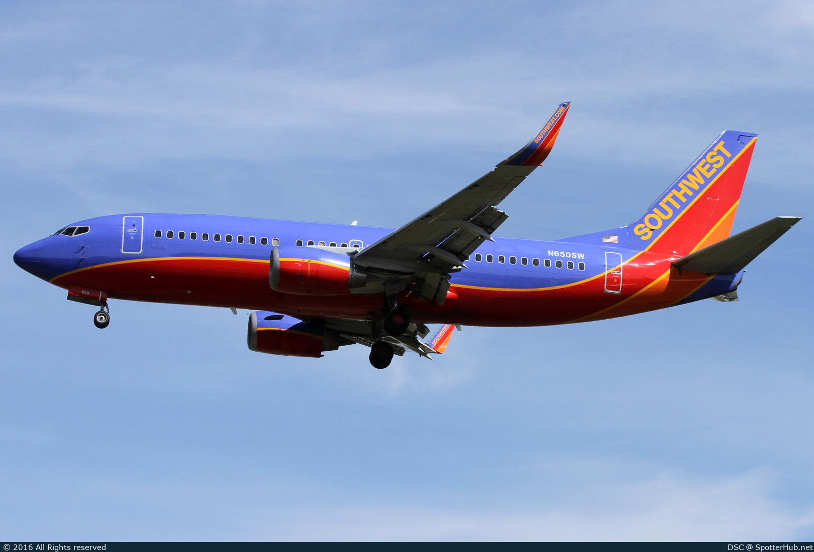 Photo of N650SW - Boeing 737-3H4 operated by Southwest Airlines