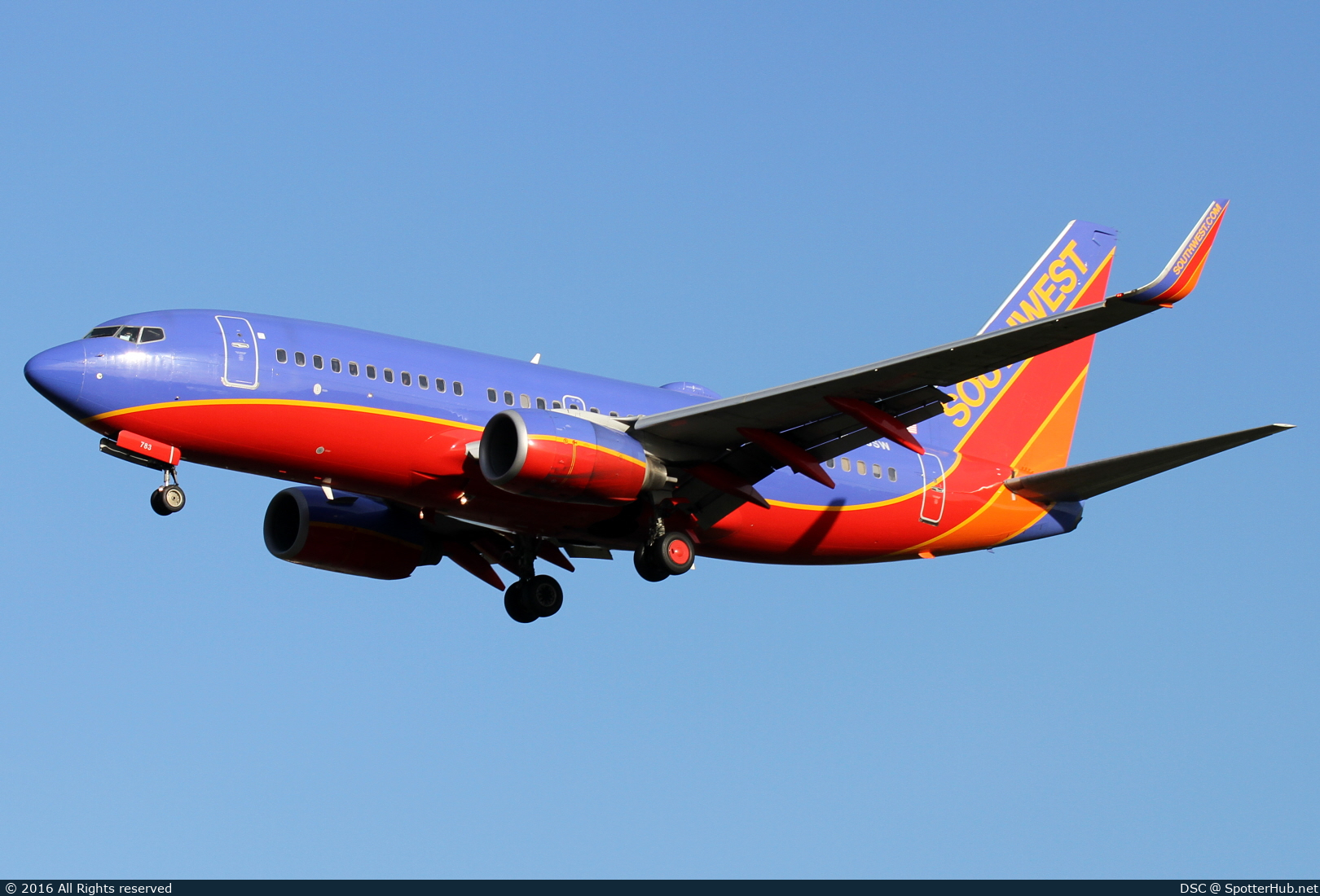 Photo of N783SW - Boeing 737-7H4 operated by Southwest Airlines