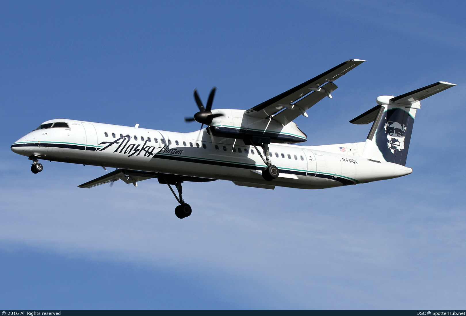 Photo of N431QX - Bombardier DHC-8-402 Dash 8 Q400 operated by Alaska Airlines (opb Horizon Air)