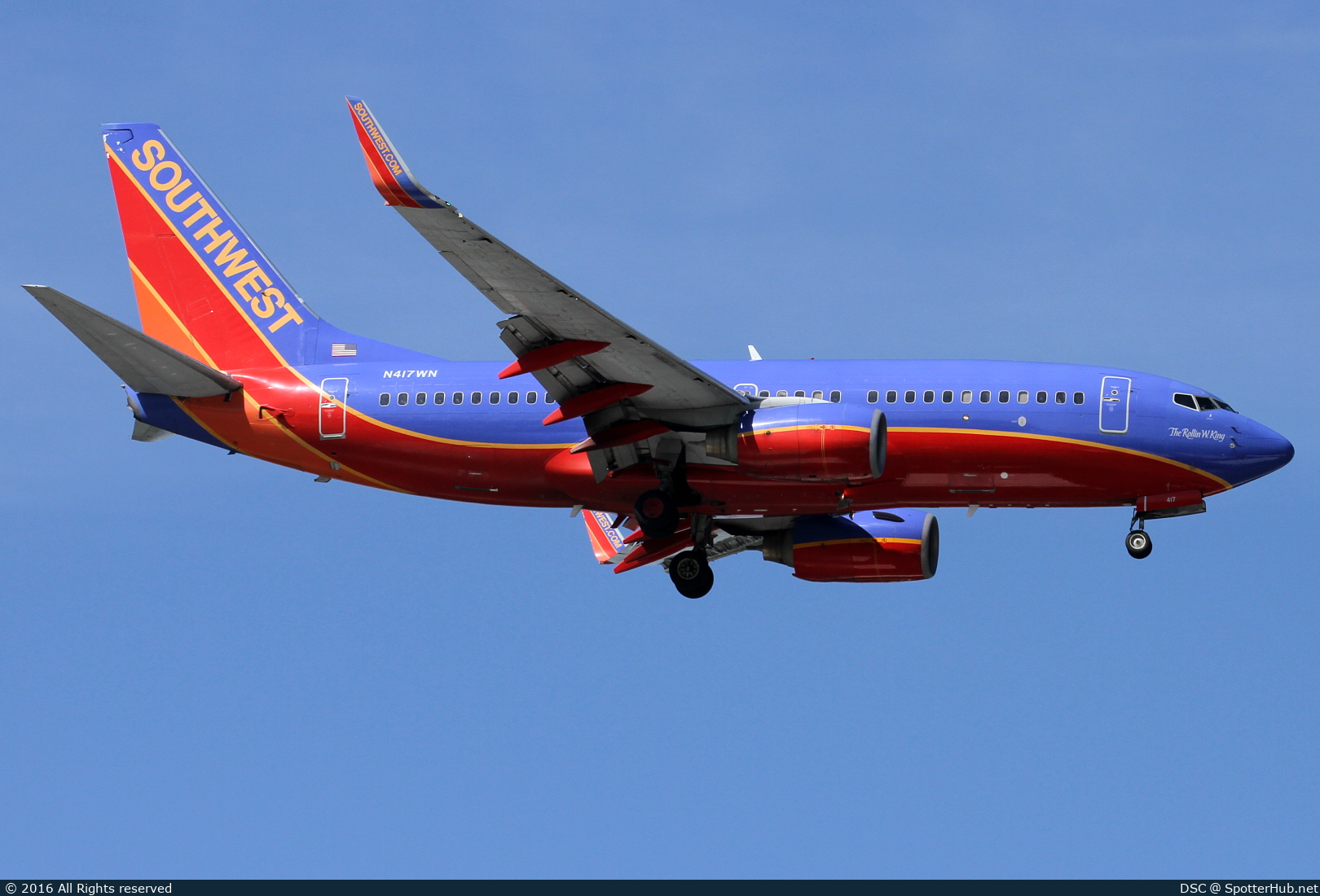 Photo of N417WN - Boeing 737-7H4 operated by Southwest Airlines