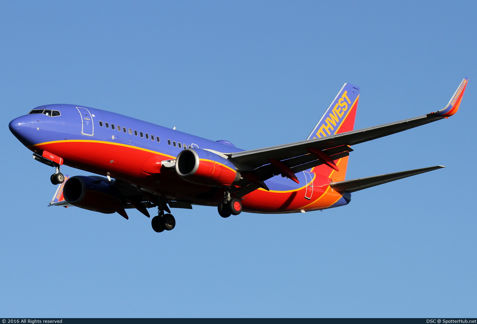 Photo of N740SW - Boeing 737-7H4 operated by Southwest Airlines